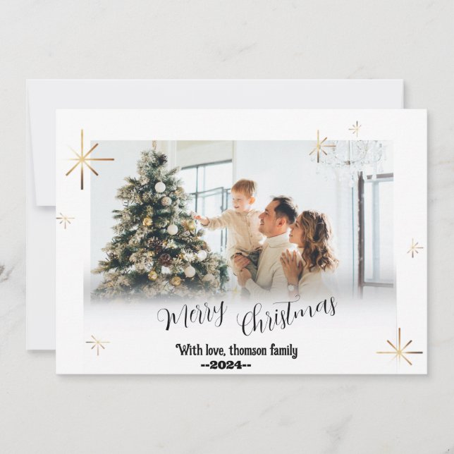 Joyful Memories: Personalized Photo Christmas Card (Front)