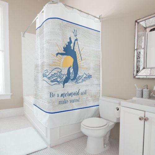 Joyful Mermaid Shower Curtain