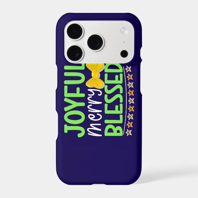 Joyful Merry Blessed-81053 Paper Coaster Iphone Case (Back)