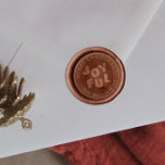 Joyful Merry Christmas & Family Name Wax Seal Stamp<br><div class="desc">A modern wax stamper with "joyful" printed in bold capital letters in the middle of the design. Around the edge, "Merry Christmas" or the greeting of your choice is written with your family name. Surrounding the whole design, there is a simple line frame. Before using the seal on your cards...</div>