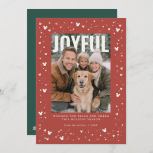Joyful Mickey Holidays Photo Pop Holiday Card