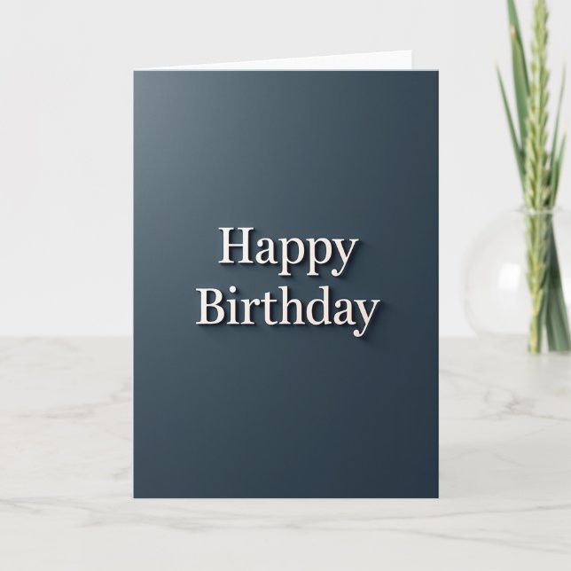 Joyful Minimalist Birthday Card (Front)