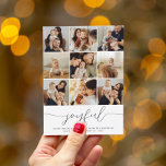 Joyful Minimalist Christmas Photo Collage Holiday Card<br><div class="desc">Send Christmas wishes to your family and friends while showcasing some of your favorite moments from this year. Modern minimalist "joyful" Christmas holiday photo collage cards - a simple, peaceful design that reflects on all there is to be grateful for this holiday season. This beautiful design features a collage of...</div>