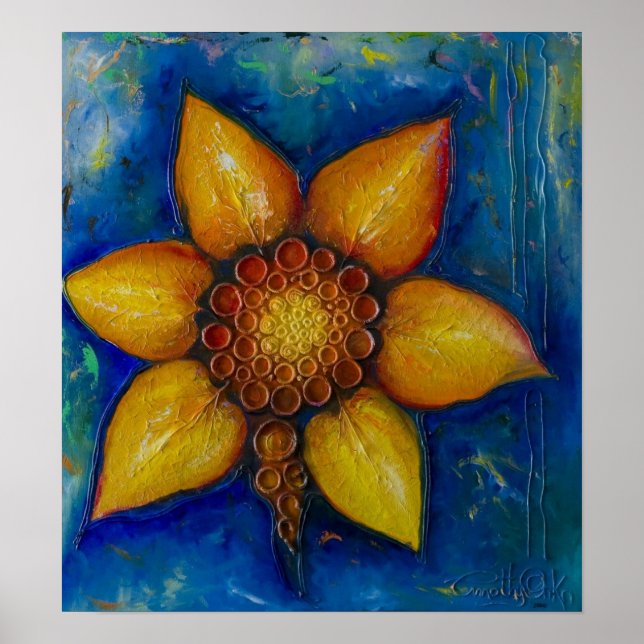 Joyful - Mixed Media Canvas Print (Front)