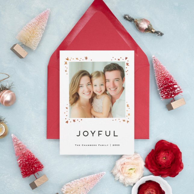 Joyful Modern Hearts and Snowflakes Holiday Design (Creator Uploaded)