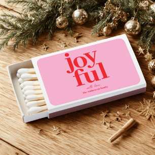 Joyful Modern Holiday Matchboxes
