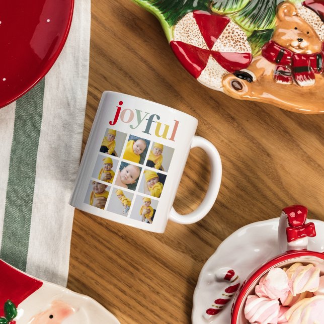 Joyful Modern Photo Mug (Creator Uploaded)
