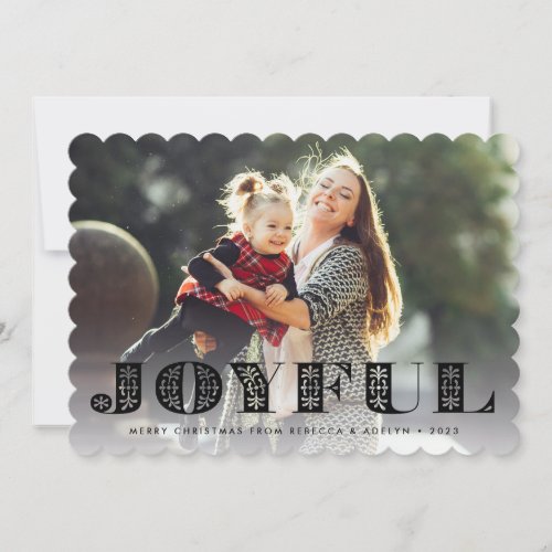 Joyful Moment  Holiday Photo Card