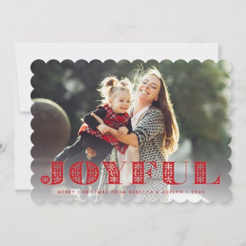 Joyful Moment  Holiday Photo Card