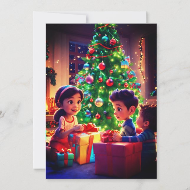 🎄 "Joyful Moments: Wishing You a Merry & Bright C Thank You Card (Front)