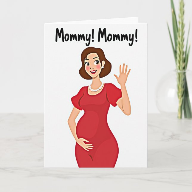 Joyful Mommy To Be Card (Front)