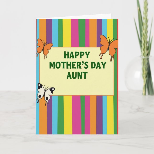 Joyful Mothers Day Aunt Card (Front)