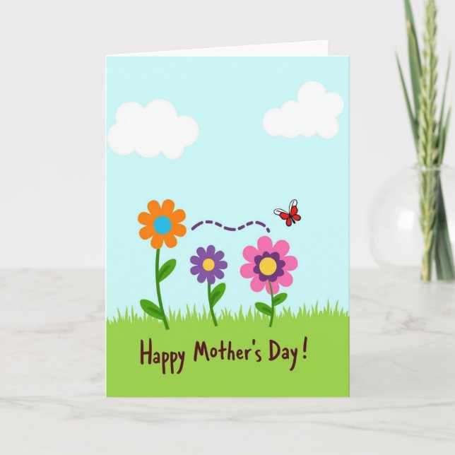 Joyful Mothers Day Blooms Card (Front)