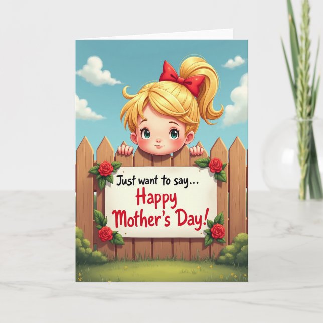 Joyful Mothers Day Child Card (Front)