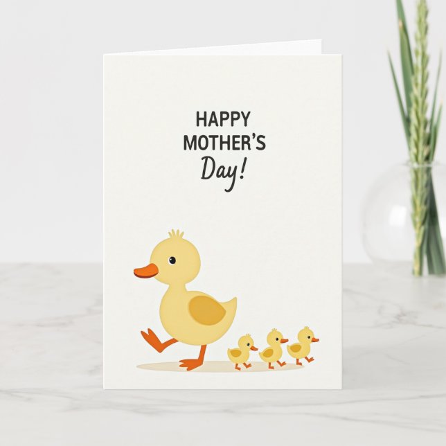 Joyful Mothers Day Duck Card (Front)
