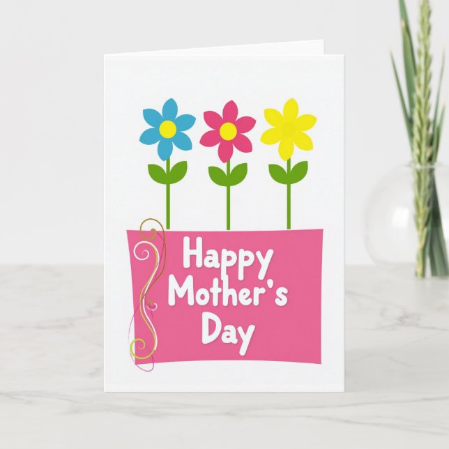 Joyful Mothers Day Floral Card (Front)