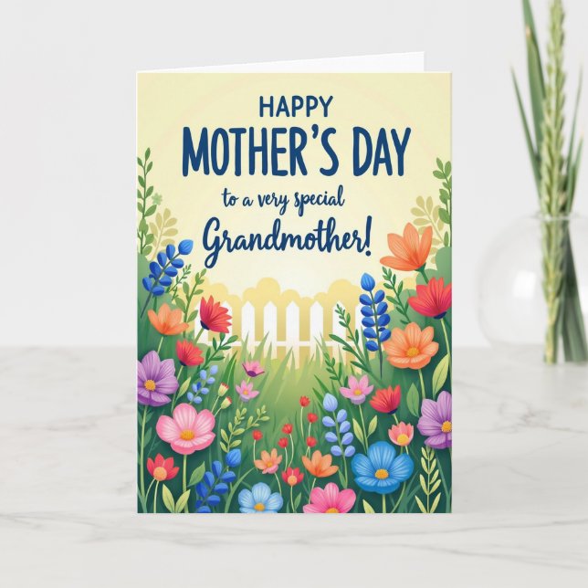 Joyful Mothers Day Garden Card (Front)