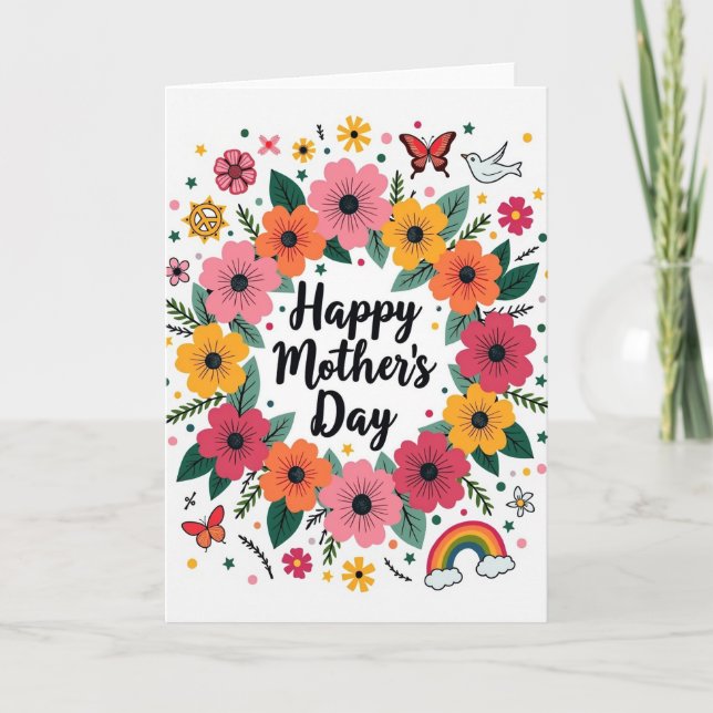 Joyful Mothers Day Spring Card (Front)