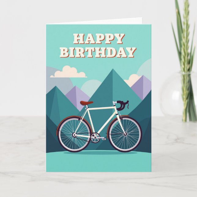 Joyful Mountain Birthday Card (Front)