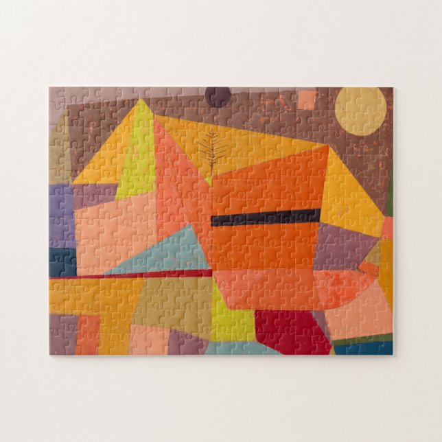 Joyful Mountain Landscape  1929  by Paul Klee Jigsaw Puzzle (Horizontal)