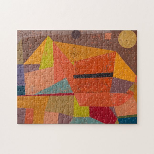 Joyful Mountain Landscape by Paul Klee Jigsaw Puzzle (Horizontal)