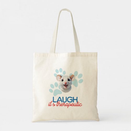 Joyful Mouse minimalist style art Tote Bag