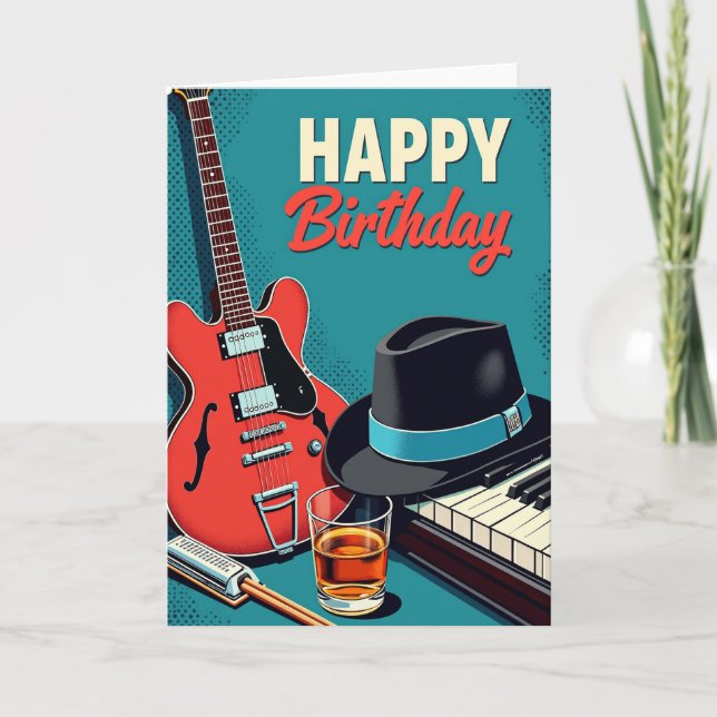 Joyful Music Birthday Card (Front)