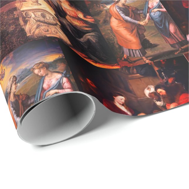 Joyful Mysteries Christmas Wrapping Paper (Roll Corner)