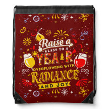 Joyful New Year Celebration Raising a Glass