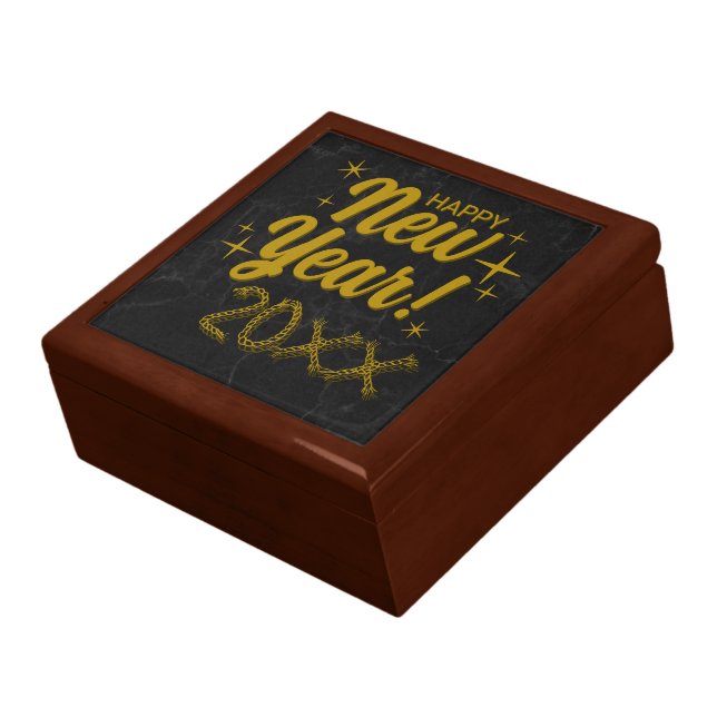 Joyful New Year Decorative Box for Gifting (Side)