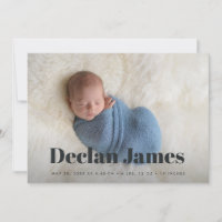 Joyful News | Photo Collage Birth Announcement