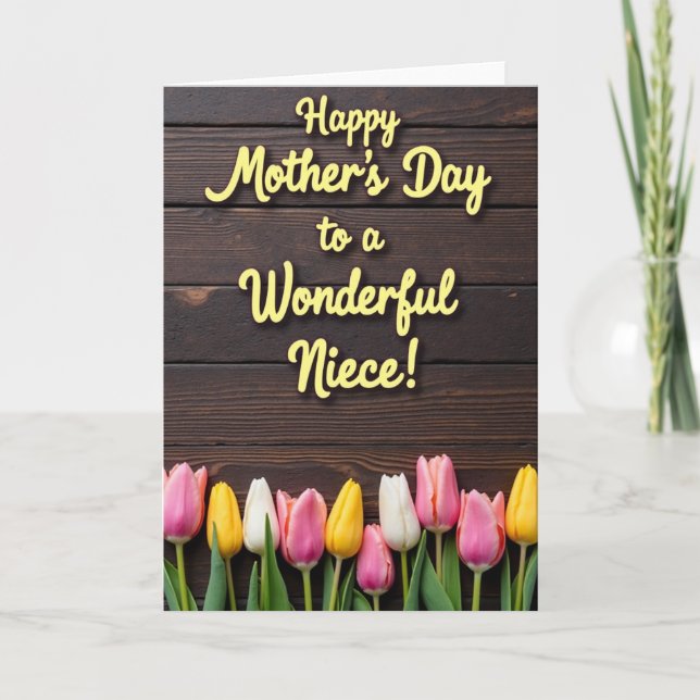 Joyful Niece Mothers Day Card (Front)