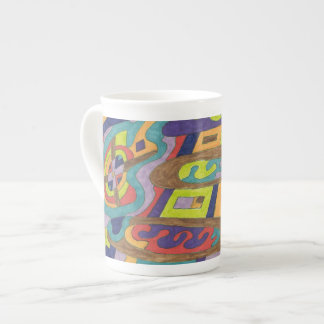 "Joyful Noise" Abstract Art Bone China Mug