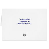 Joyful Noise, abstract Cards (Back Horizontal)