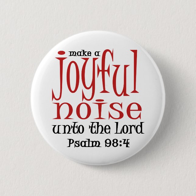 Joyful Noise Button (Front)
