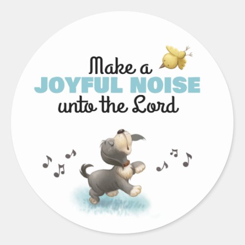 Joyful noise to the Lord kids Bible sticker
