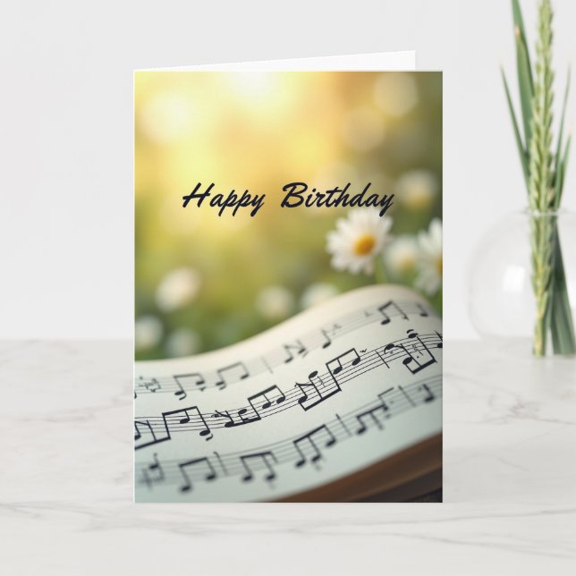 Joyful Notes Birthday Card (Front)