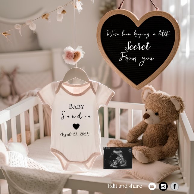 Joyful Nursery Reveal pregnancy announcement card (Creator Uploaded)