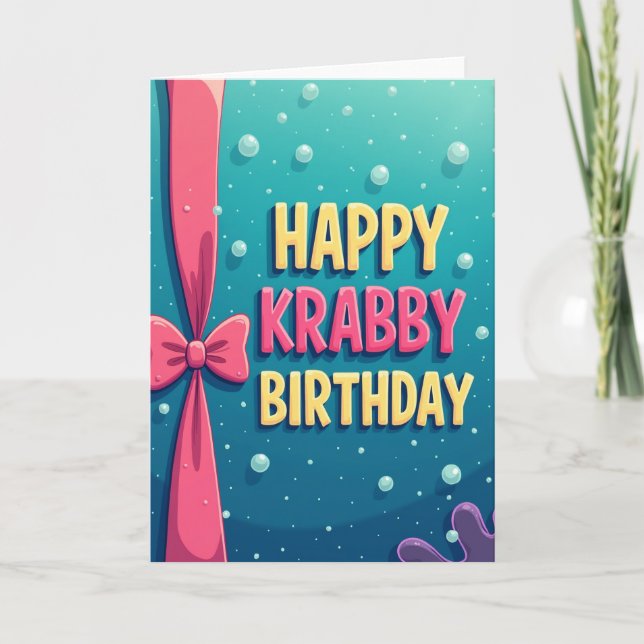 Joyful Ocean Birthday Card (Front)
