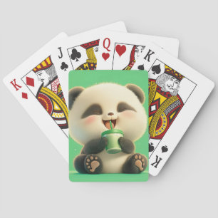 Joyful Panda: Refreshing Break Poker Cards