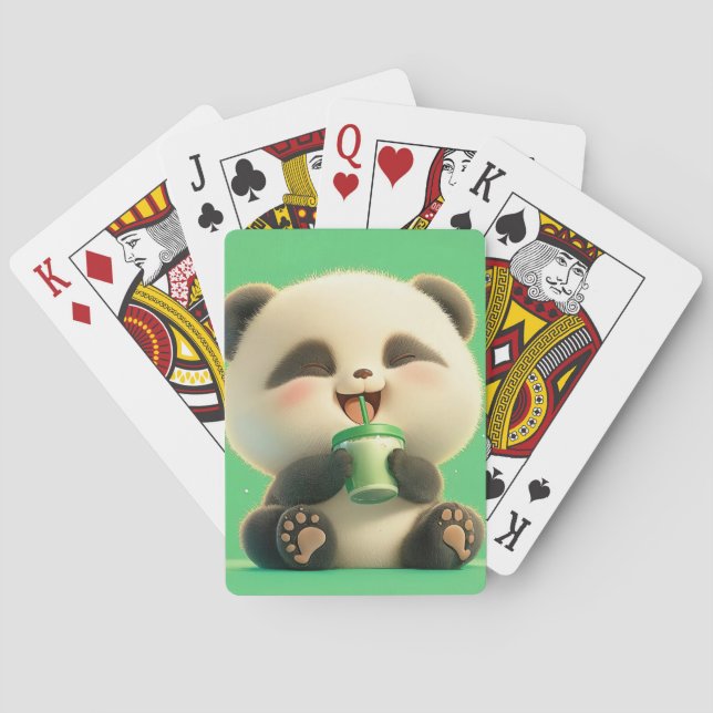 Joyful Panda: Refreshing Break Poker Cards (Back)