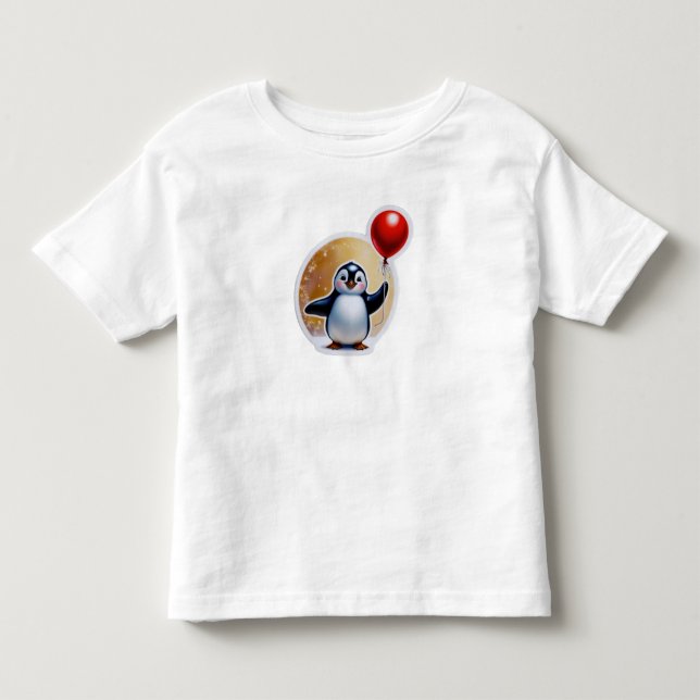 Joyful Penguin Winter's Cutest Friend Toddler T-shirt (Front)