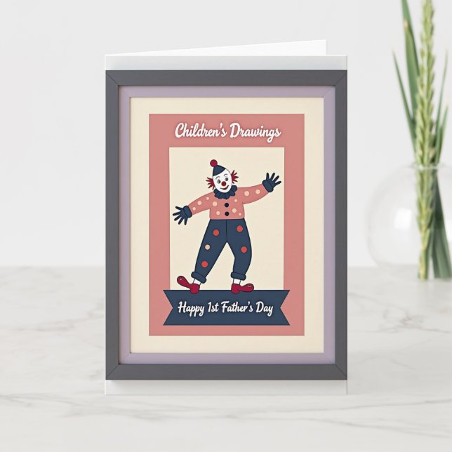 Joyful Performer Fathers Day Card (Front)