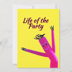 Joyful Pink Party Life  Invitation