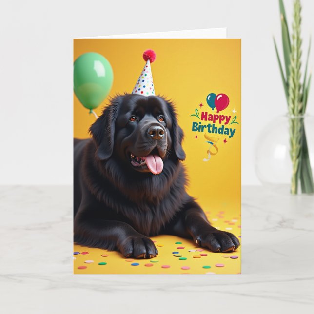 Joyful Plush Canine Card (Front)