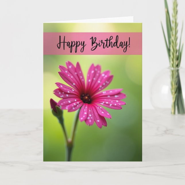Joyful Polka Dot Bloom Card (Front)