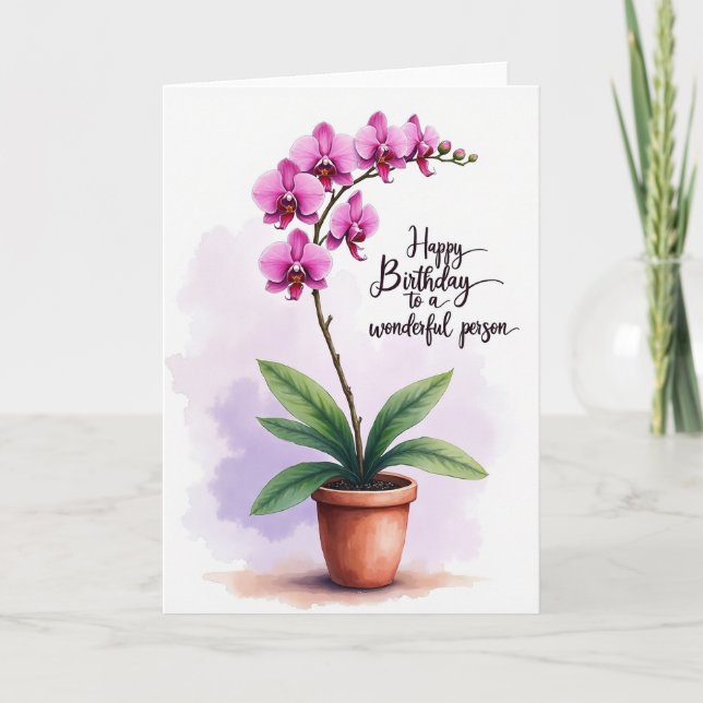 Joyful Potted Birthday Card (Front)