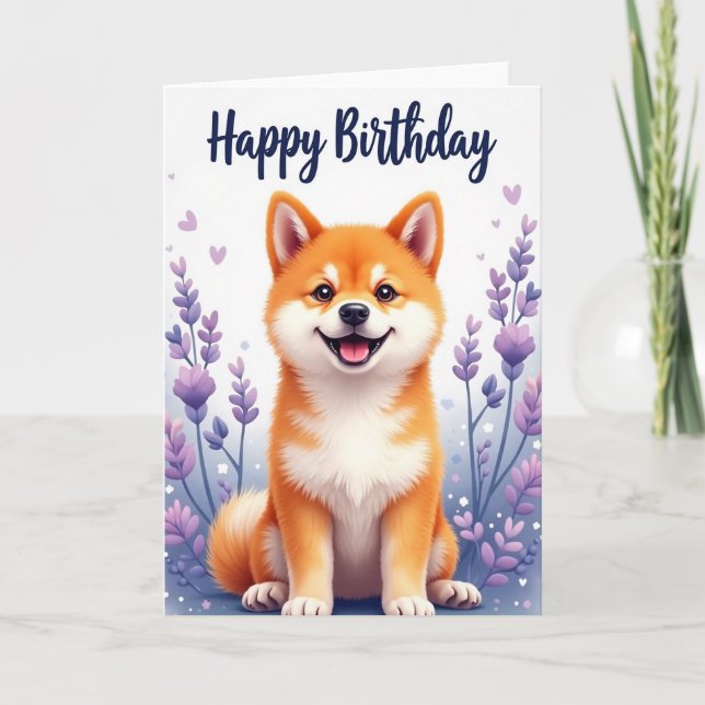 Joyful Pup Birthday Card (Front)