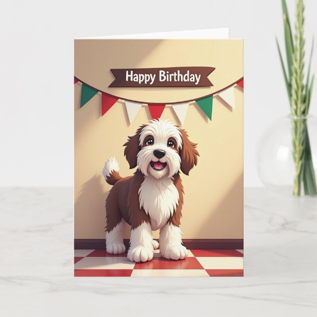 Joyful Puppy Celebration Card (Front)