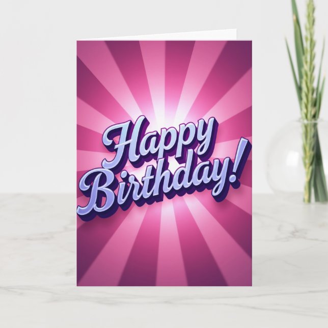 Joyful Ray Burst Card (Front)